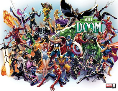 #ad THE WILL OF DOOM 2025 #1 J. SCOTT CAMPBELL WRAPAROUND VARIANT $6.99