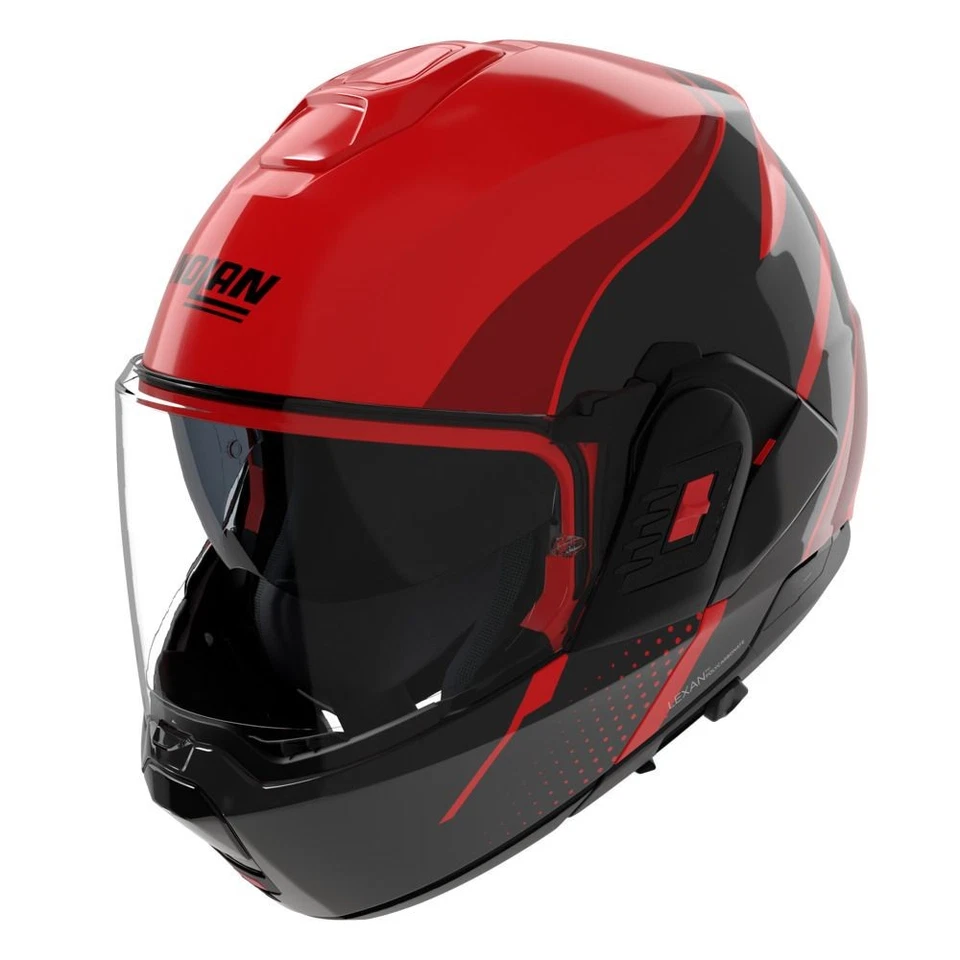 Flip-Up Helmet Nolan N120-1 FLUENTE 360 Rosso / Nero / Rosso viscerale - Image 3 of 4