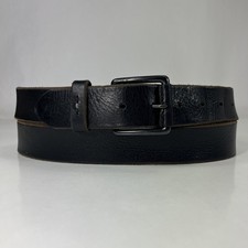 Levi's Black Genuine Leather Belt - Men's Size 44/110