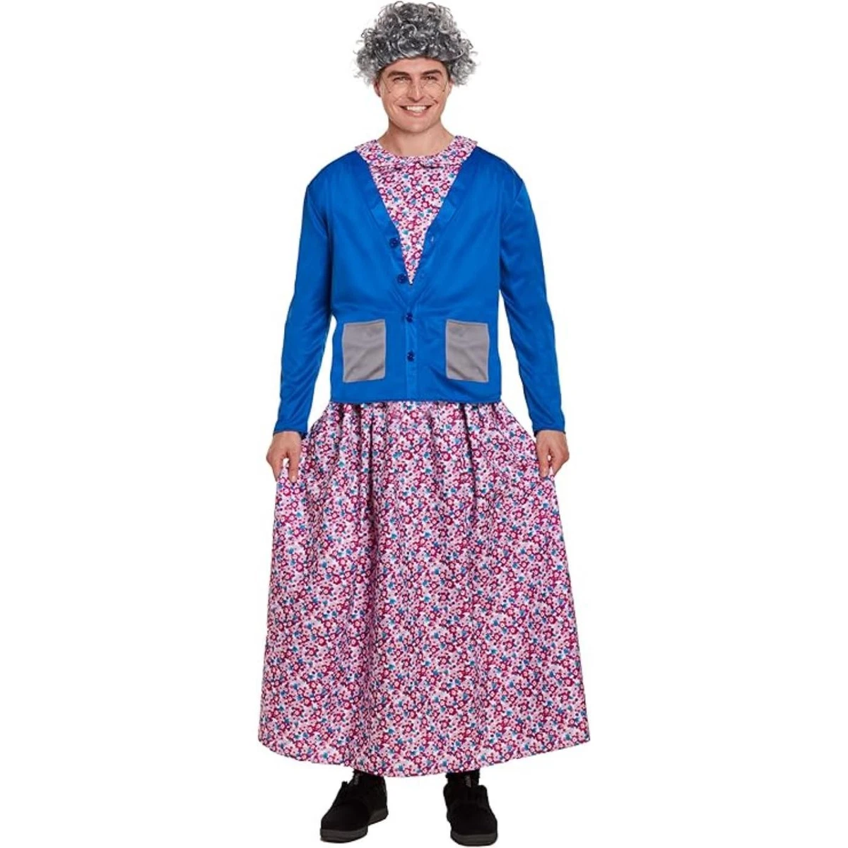 chinese dress ladies Buy 9 Pieces Old Lady Costume Set Old Man Costume Granny Costume for Women  Old Lady Wig Grandma Halloween Costume (Classic Style) Online at Low Prices  in India