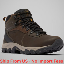 Columbia Men  s Newton Ridge  Plus II Waterproof Hiking Boot, Comfort, Cordovan