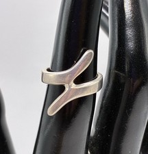 Vintage Sterling Silver 925 Simple Bypass Ring Sz. 5.25 Mexico