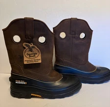 NEW UNWORN Men's Size 11M Georgia Boot Mud Dog 2  Leather Soft Toe Pull On Boot