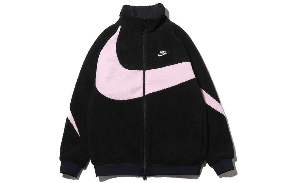 Nike Women's Big Swoosh Reversible Boa Jacket (Asia Sizing) 'Black