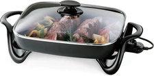 Presto 06852 16-Inch Electric Skillet with Glass Cover Black 