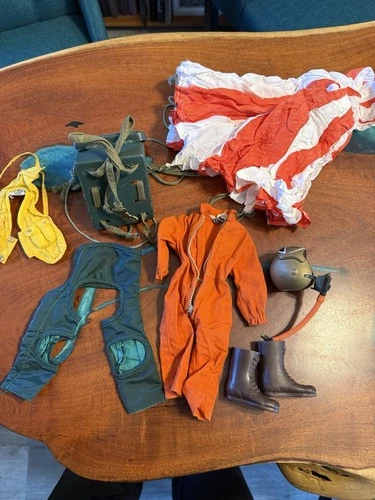 Vintage Gi Joe Fighter Pilot  Parachute