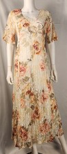 90s Starina Dress Lace Floral Maxi Boho/Cottagecore/Coquette/Fairy/Easter L