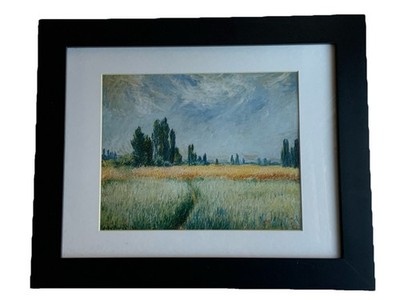 Claude Monet The Wheat Field Framed Print Impressionist Art Print of painting