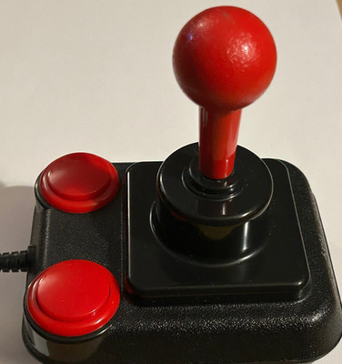 Competition Pro Joystick Commodore Amiga Atari - neue Bauteile - Getestet -