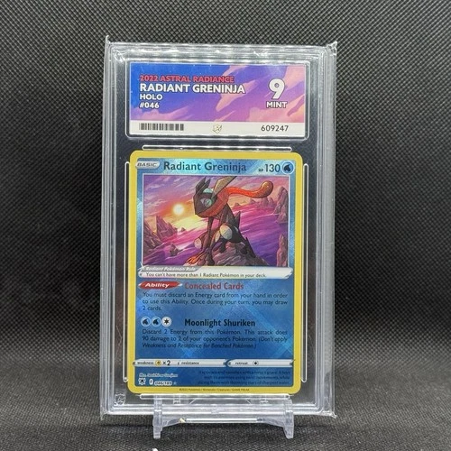 Pokémon TCG Radiant Greninja 046/189 ACE GRADED 9 Atrial Radiance