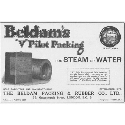 THE BEDLAM PACKAGING & RUBBER CO Vintage Engineering Advert 1924