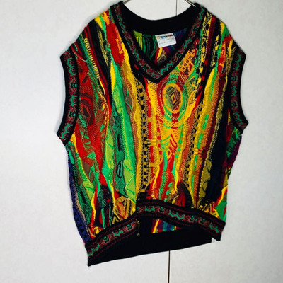 COOGI 3D Knit Vest Size:M Multicolor Made In Australia COOGI 3D Knit Vest Size:M Multicolor Made In Australia