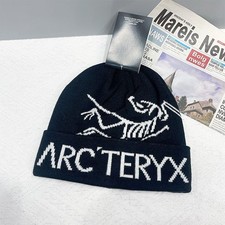 Arc'teryx Bird Head Toque Beanie Black Merino Wool Knit Winter Ski Hat NWT New