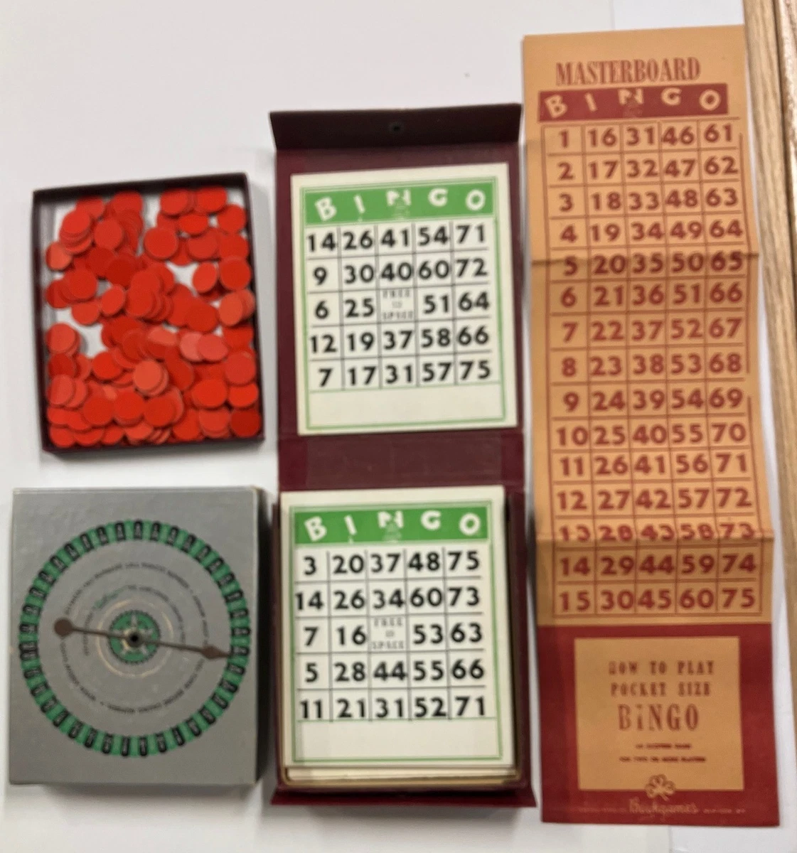 Bingo 1940 Year Vintage Manufacture Board & Traditional Games for