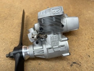 O.S. MAX AX 1.20 2 Stroke R/C Model Airplane Engine & Muffler
