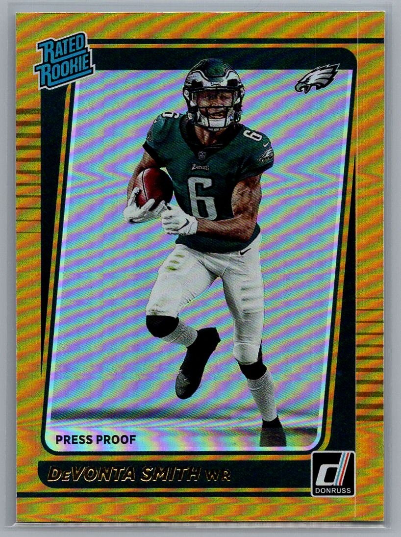 2021 Donruss Rated Rookie DeVonta Smith #261 Press Proof Premium