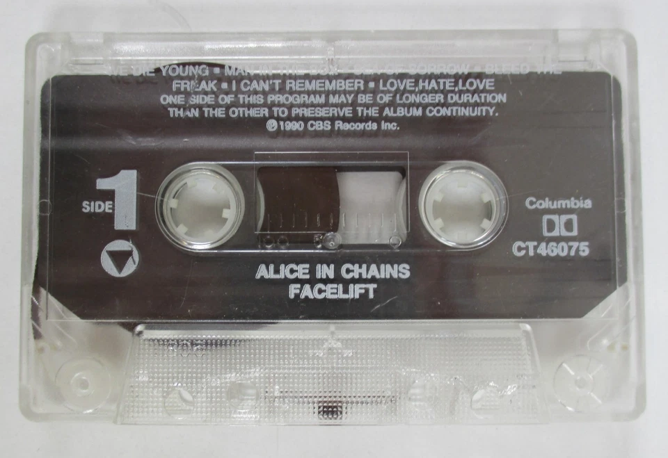 SIGNED by JERRY CANTRELL "Facelift" Cassette Tape ALICE IN CHAINS 1990 Autograph - Image 3 of 4