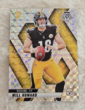 Panini 2025 Mosaic Will Howard Steelers Rookie Prizm Card #318. rookie card picture