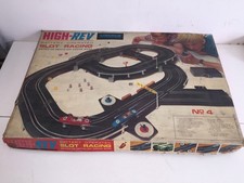 Lincoln 1/32 HIGH REV Battery Operated Slot Racing Track 2 Cars LOTUS Vintage