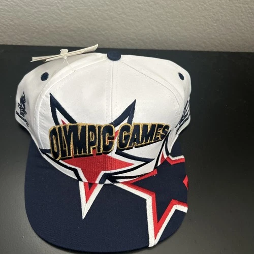 VTG Logo Athletic 1996 Atlanta Olympics Team USA SnapBack Adult Hat NWT Twill image 2