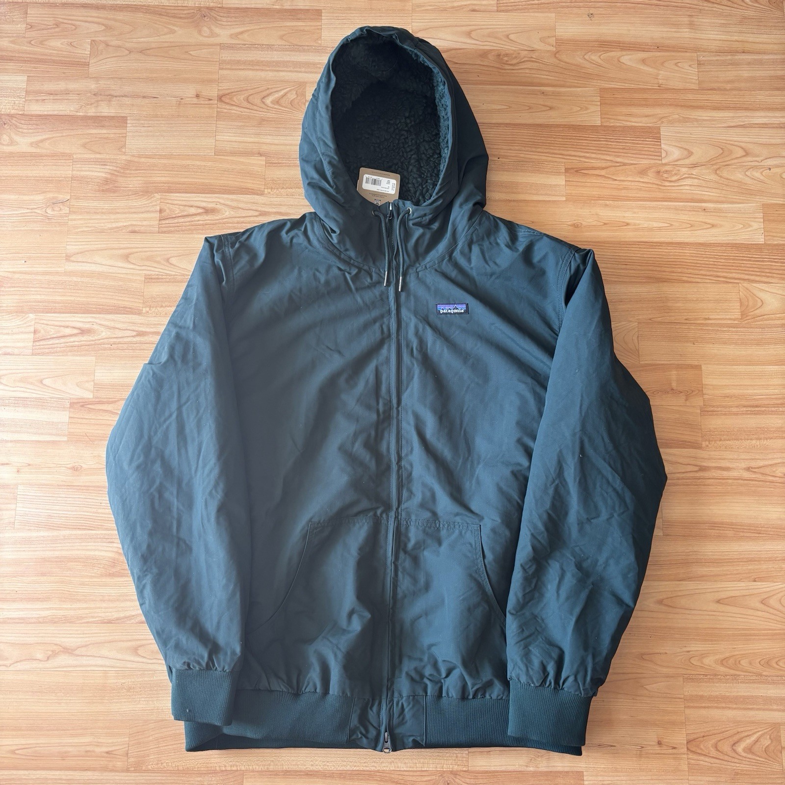 NWT PATAGONIA MEN'S LINED ISTHMUS HOODY SHERPA LINED JACKET GREEN SIZE XXL!