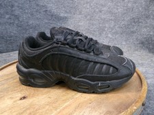 Nike Air Max Tailwind 4 Hombres Talla 7.5 EE. UU. Triple Negro Zapatos Atléticos Tenis