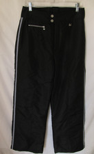 NILS Ski Snowboard Pants Black Thermore Lined Mid Rise Sportswear Women's 10