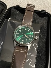 Sugess Men's Pilot Watch Mark XX Green Dial Nh35 Movement, Homage Watch