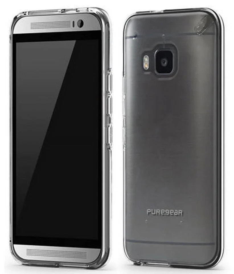 Funda protectora transparente duradera PureGear delgada para teléfono celular - HTC One Foto 4 de 4