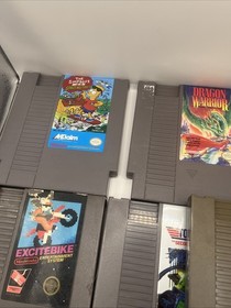 Lot Of 10 Original Nes Games Pinball Duck Hunt Excitebike Simpsons