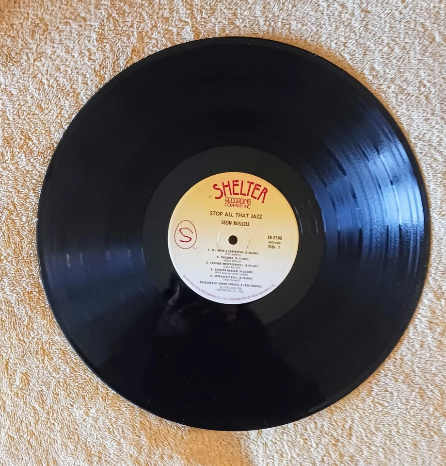 LEON RUSSELL - STOP ALL THAT JAZZ LP 1974 (SHELTER) SR-2108 SHRINK V, VG+ CEX Foto 4 de 4