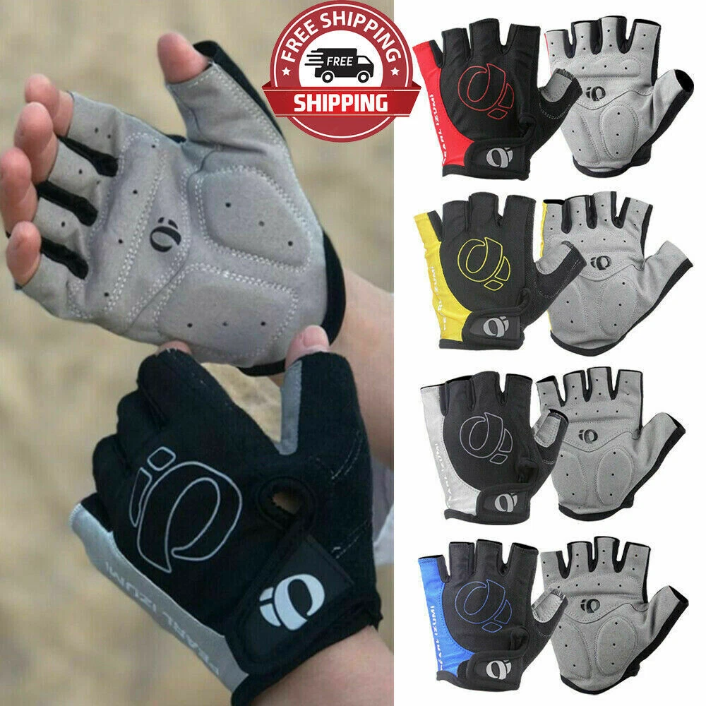 Pearl izumi Unisex Cycling Sports Half Finger Gloves Anti-slip MTB Bike  Gloves