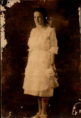 Vintage RPPC photo postcard Lela 8th Grade Postcard Nostalgic School Days
