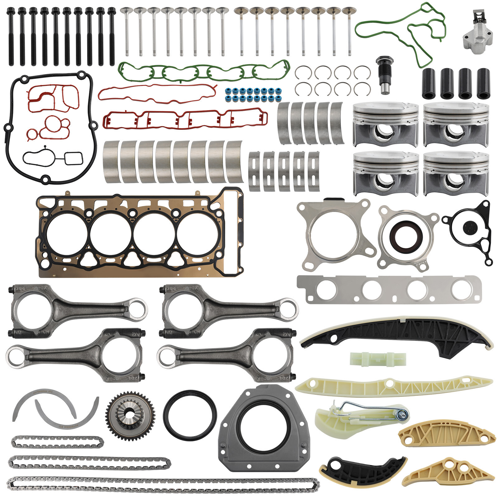 Audi VW 2.0T EA888 Engine Rebuild Kit with Pistons & Rods for A4 Q5 CCTA