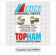 Original Mikuni Hauptdüse Typ N100604 / Orig...