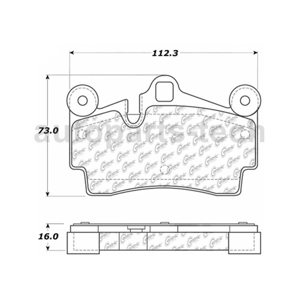 Pastillas de freno centradas para Audi Q7 2007 2008 2009 2010 2011 2012 2013 2014 2015 Foto 2 de 4