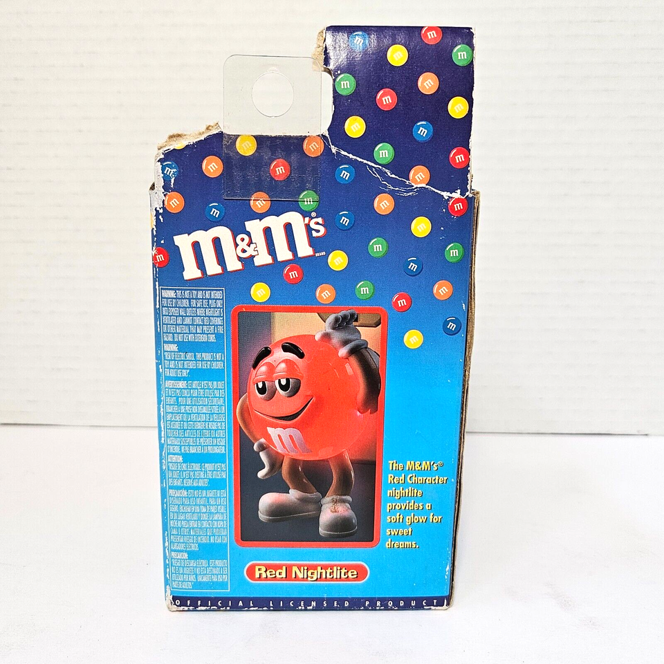 NIB M&M's 'Red Nightlite' Red M&M Candy Character LED Soft Glow Night