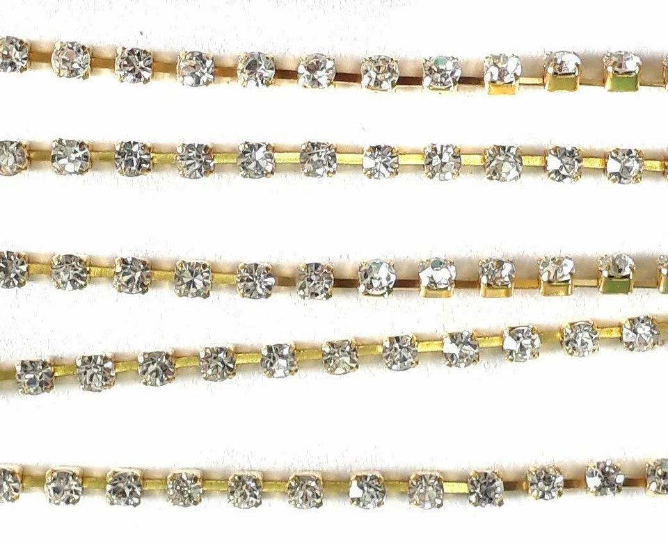 Stone Chain for Jewellery Making Pack Ideal for Silk Thread Bangle 2MM 10mtr  - Image 2 of 4