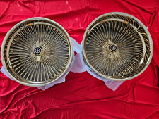 22 All Gold Spokes Staggered Wire Wheels Xecutive Wheels 22 All Gold Spokes Staggered Wire Wheels Xecutive Wheels