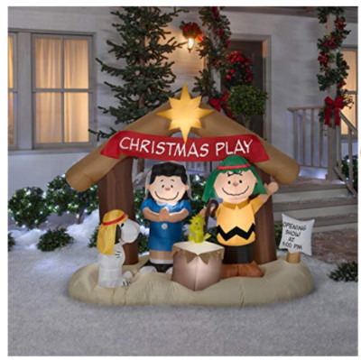 Charlie brown christmas play scene