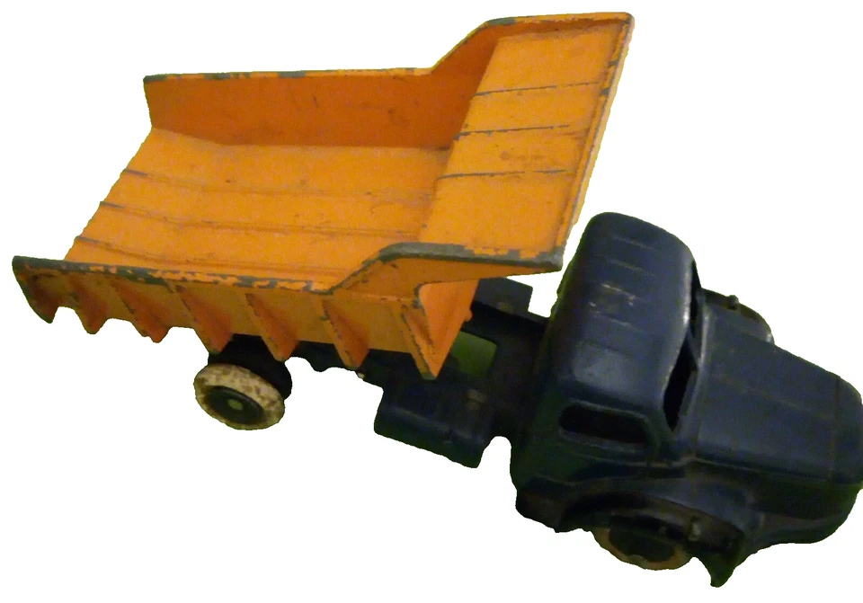1950 -Camion BERLIET 34A + Benne MARREL- DINKY TOYS- Made in France par MECCANO - Photo 2/4