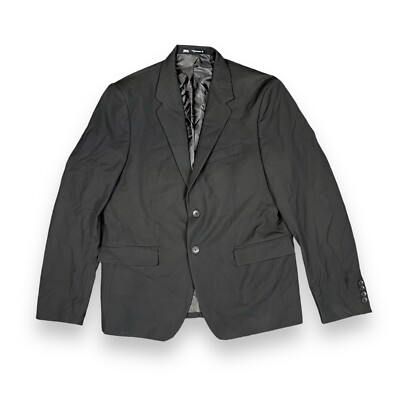 ZARA Men's 44 SLIM FIT Black Blazer Suit Jacket