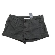 Womens NWT Abercrombie Fitch Vintage Y2K Low Rise Khaki Blue Cargo Shorts 4