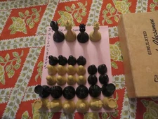 Vintage Allan Troy Chess Set-Drueke #35 w/original box 2/3 Stndrd weight 31024-D