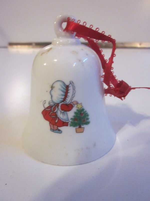 Hallmark 1988 Vintage SISTER Fine Porcelain Bell Ornament Christmas