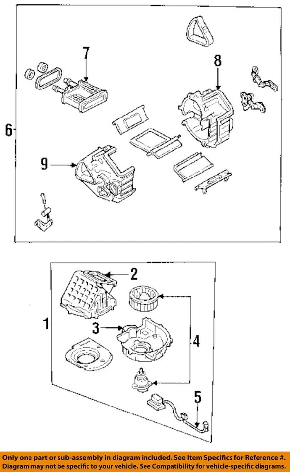 二手暖通空调鼓风机电机 适合:1999 年马自达 MX-5 MIATA A 级 — 第 3/4 张图片