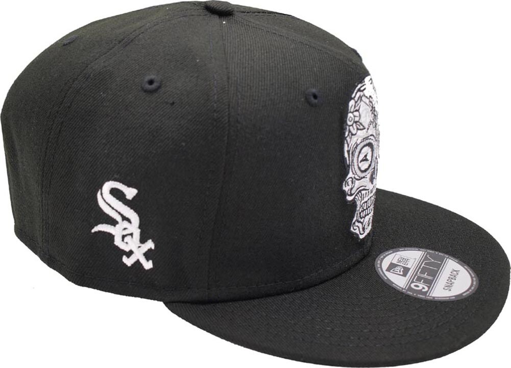 【NEW ERA】9FIFTY MLB CHICAGO WHITE SOX SUGAR SKULL BLACK New Era Chicago White Sox Sugar Skull Black Snapback Cap