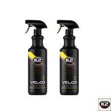 CAR INTERIOR CLEANER x 2 ROOF HEADLINER UPHOLSTERY DIRT REMOVER K2 VELOR A3033