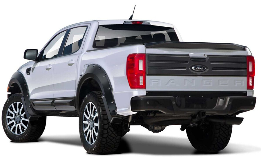 Fits 19-23 Ford Ranger Air Design Super Bolt Fender Flares Satin