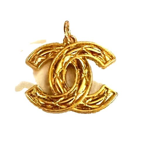 Atemberaubender GOLD CC Chanel Knopf Charm/Reißverschluss/Anhänger? vielseitig gestempelt - Bild 3 von 4